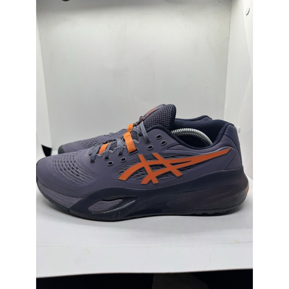 ASICS Gel-Resolution x Tennis Mens 9 Blue Orange Shoes Sneakers
